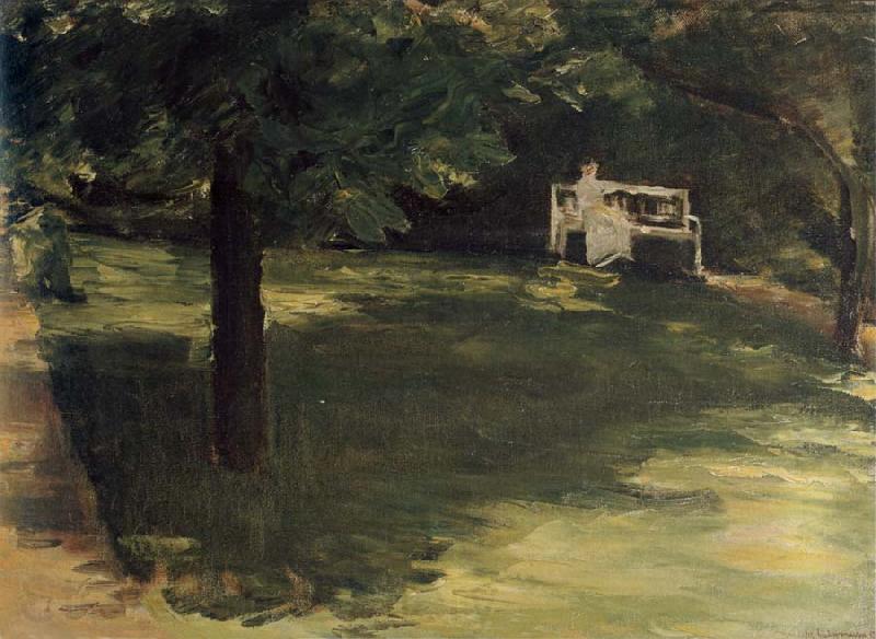 Max Liebermann Garden Bench beneath the Chesnut Treses in t he Wannsee Garden